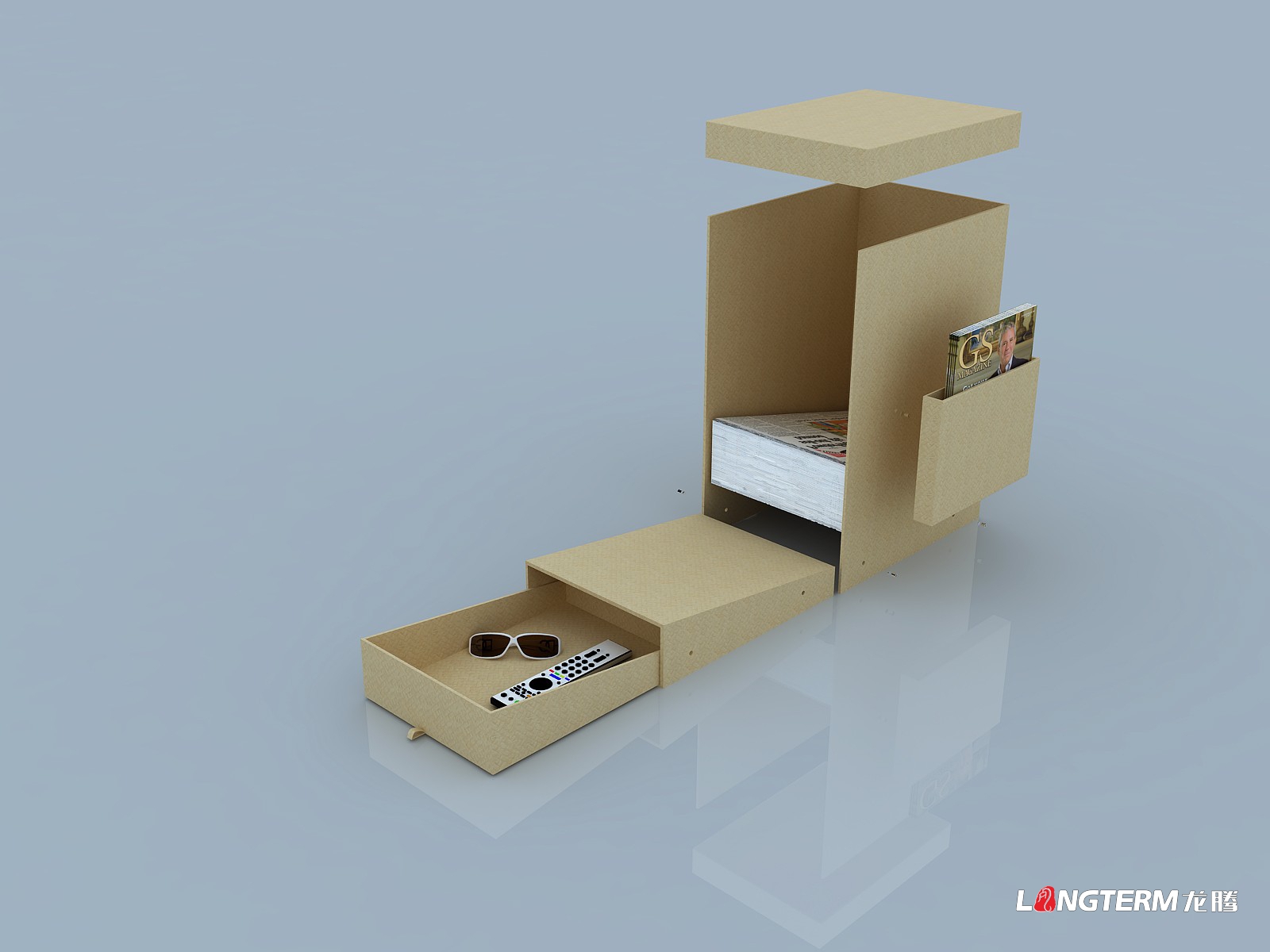 工業(yè)包裝設(shè)計(jì):報(bào)紙收納箱 工業(yè)包裝設(shè)計(jì):報(bào)紙收納箱